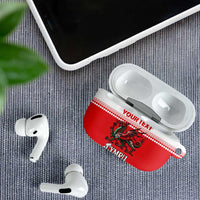Personalized Wales Christmas Dragon AirPods Case Nadolig Llawen Red Version - Wonder Print Shop