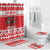 Personalized Wales Christmas Dragon Bathroom Set Nadolig Llawen Red Version - Wonder Print Shop