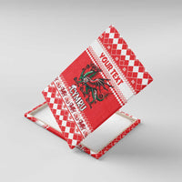 Personalized Wales Christmas Dragon Canvas Wall Art Nadolig Llawen Red Version - Wonder Print Shop