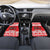 Personalized Wales Christmas Dragon Car Mats Nadolig Llawen Red Version - Wonder Print Shop
