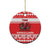 Personalized Wales Christmas Dragon Ceramic Ornament Nadolig Llawen Red Version - Wonder Print Shop