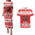 Personalized Wales Christmas Dragon Couples Matching Puletasi and Hawaiian Shirt Nadolig Llawen Red Version - Wonder Print Shop