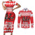 Personalized Wales Christmas Dragon Couples Matching Short Sleeve Bodycon Dress and Long Sleeve Button Shirt Nadolig Llawen Red Version - Wonder Print Shop