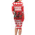 Personalized Wales Christmas Dragon Family Matching Long Sleeve Bodycon Dress and Hawaiian Shirt Nadolig Llawen Red Version - Wonder Print Shop