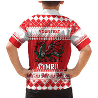 Personalized Wales Christmas Dragon Family Matching Mermaid Dress and Hawaiian Shirt Nadolig Llawen Red Version - Wonder Print Shop