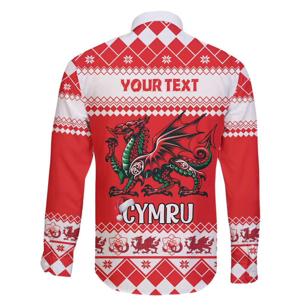 Personalized Wales Christmas Dragon Family Matching Mermaid Dress and Hawaiian Shirt Nadolig Llawen Red Version - Wonder Print Shop