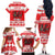 Personalized Wales Christmas Dragon Family Matching Off The Shoulder Long Sleeve Dress and Hawaiian Shirt Nadolig Llawen Red Version - Wonder Print Shop