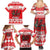 Personalized Wales Christmas Dragon Family Matching Summer Maxi Dress and Hawaiian Shirt Nadolig Llawen Red Version - Wonder Print Shop