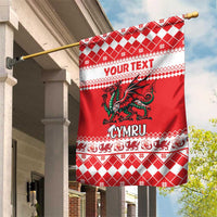 Personalized Wales Christmas Dragon Garden Flag Nadolig Llawen Red Version - Wonder Print Shop