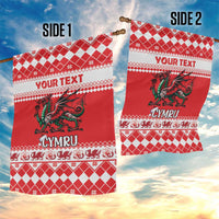 Personalized Wales Christmas Dragon Garden Flag Nadolig Llawen Red Version - Wonder Print Shop