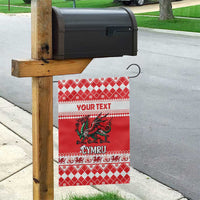 Personalized Wales Christmas Dragon Garden Flag Nadolig Llawen Red Version - Wonder Print Shop