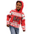 Personalized Wales Christmas Dragon Kid Hoodie Nadolig Llawen Red Version - Wonder Print Shop