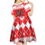 Personalized Wales Christmas Dragon Kid Short Sleeve Dress Nadolig Llawen Red Version - Wonder Print Shop