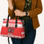 Personalized Wales Christmas Dragon Leather Bag Nadolig Llawen Red Version - Wonder Print Shop