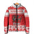 Personalized Wales Christmas Dragon Padded Jacket Nadolig Llawen Red Version - Wonder Print Shop