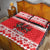 Personalized Wales Christmas Dragon Quilt Bed Set Nadolig Llawen Red Version - Wonder Print Shop