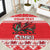Personalized Wales Christmas Dragon Round Carpet Nadolig Llawen Red Version - Wonder Print Shop