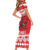 Personalized Wales Christmas Dragon Short Sleeve Bodycon Dress Nadolig Llawen Red Version - Wonder Print Shop