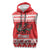 Personalized Wales Christmas Dragon Sleeveless Hoodie Nadolig Llawen Red Version - Wonder Print Shop