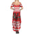 Personalized Wales Christmas Dragon Summer Maxi Dress Nadolig Llawen Red Version - Wonder Print Shop