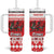 Personalized Wales Christmas Dragon Tumbler With Handle Nadolig Llawen Red Version - Wonder Print Shop