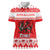 Personalized Wales Christmas Dragon Women Polo Shirt Nadolig Llawen Red Version - Wonder Print Shop