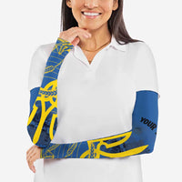 Personalized Holodomor Memorial Day Arm Sleeves Ukrainian Trident And Wheat Remembrance - Wonder Print Shop