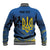 Personalized Holodomor Memorial Day Baseball Jacket Ukrainian Trident And Wheat Remembrance - Wonder Print Shop