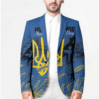 Personalized Holodomor Memorial Day Blazer Ukrainian Trident And Wheat Remembrance - Wonder Print Shop