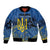 Personalized Holodomor Memorial Day Bomber Jacket Ukrainian Trident And Wheat Remembrance - Wonder Print Shop
