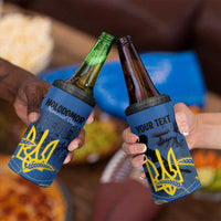 Personalized Holodomor Memorial Day 4 in 1 Can Cooler Tumbler Ukrainian Trident And Wheat Remembrance - Wonder Print Shop