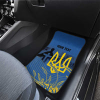 Personalized Holodomor Memorial Day Car Mats Ukrainian Trident And Wheat Remembrance - Wonder Print Shop