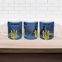 Personalized Holodomor Memorial Day Ceramic Mug Ukrainian Trident And Wheat Remembrance - Wonder Print Shop