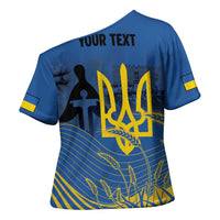 Personalized Holodomor Memorial Day Cross Shoulder Shirt Ukrainian Trident And Wheat Remembrance - Wonder Print Shop