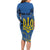 Personalized Holodomor Memorial Day Family Matching Long Sleeve Bodycon Dress and Hawaiian Shirt Ukrainian Trident And Wheat Remembrance - Wonder Print Shop