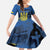 Personalized Holodomor Memorial Day Family Matching Mermaid Dress and Hawaiian Shirt Ukrainian Trident And Wheat Remembrance - Wonder Print Shop