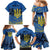 Personalized Holodomor Memorial Day Family Matching Mermaid Dress and Hawaiian Shirt Ukrainian Trident And Wheat Remembrance - Wonder Print Shop
