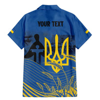 Personalized Holodomor Memorial Day Family Matching Mermaid Dress and Hawaiian Shirt Ukrainian Trident And Wheat Remembrance - Wonder Print Shop