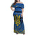 Personalized Holodomor Memorial Day Family Matching Off Shoulder Maxi Dress and Hawaiian Shirt Ukrainian Trident And Wheat Remembrance - Wonder Print Shop