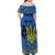 Personalized Holodomor Memorial Day Family Matching Off Shoulder Maxi Dress and Hawaiian Shirt Ukrainian Trident And Wheat Remembrance - Wonder Print Shop