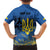 Personalized Holodomor Memorial Day Family Matching Short Sleeve Bodycon Dress and Hawaiian Shirt Ukrainian Trident And Wheat Remembrance - Wonder Print Shop