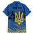 Personalized Holodomor Memorial Day Family Matching Short Sleeve Bodycon Dress and Hawaiian Shirt Ukrainian Trident And Wheat Remembrance - Wonder Print Shop
