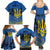 Personalized Holodomor Memorial Day Family Matching Summer Maxi Dress and Hawaiian Shirt Ukrainian Trident And Wheat Remembrance - Wonder Print Shop