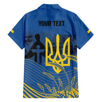 Personalized Holodomor Memorial Day Family Matching Summer Maxi Dress and Hawaiian Shirt Ukrainian Trident And Wheat Remembrance - Wonder Print Shop