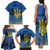 Personalized Holodomor Memorial Day Family Matching Tank Maxi Dress and Hawaiian Shirt Ukrainian Trident And Wheat Remembrance - Wonder Print Shop