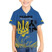 Personalized Holodomor Memorial Day Hawaiian Shirt Ukrainian Trident And Wheat Remembrance - Wonder Print Shop