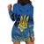 Personalized Holodomor Memorial Day Hoodie Dress Ukrainian Trident And Wheat Remembrance - Wonder Print Shop