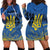Personalized Holodomor Memorial Day Hoodie Dress Ukrainian Trident And Wheat Remembrance - Wonder Print Shop