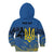 Personalized Holodomor Memorial Day Kid Hoodie Ukrainian Trident And Wheat Remembrance - Wonder Print Shop