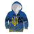 Personalized Holodomor Memorial Day Kid Hoodie Ukrainian Trident And Wheat Remembrance - Wonder Print Shop